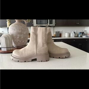 Dolce Vita Cream Ankle Boots